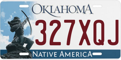 OK license plate 327XQJ