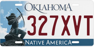 OK license plate 327XVT