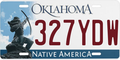 OK license plate 327YDW