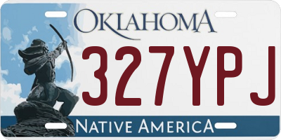 OK license plate 327YPJ