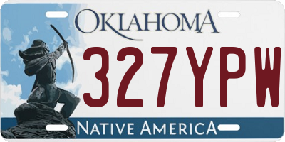 OK license plate 327YPW