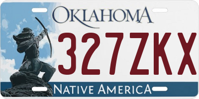 OK license plate 327ZKX