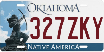 OK license plate 327ZKY