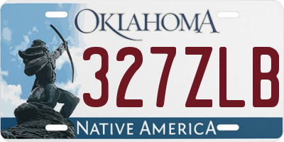 OK license plate 327ZLB