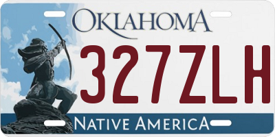 OK license plate 327ZLH