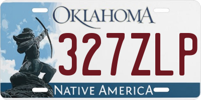 OK license plate 327ZLP