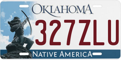 OK license plate 327ZLU