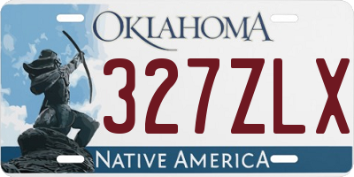 OK license plate 327ZLX