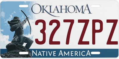 OK license plate 327ZPZ