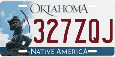 OK license plate 327ZQJ