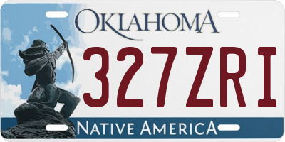 OK license plate 327ZRI