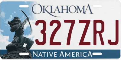 OK license plate 327ZRJ