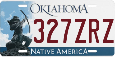 OK license plate 327ZRZ