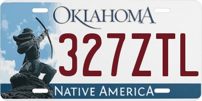 OK license plate 327ZTL