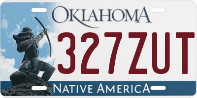 OK license plate 327ZUT