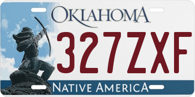 OK license plate 327ZXF