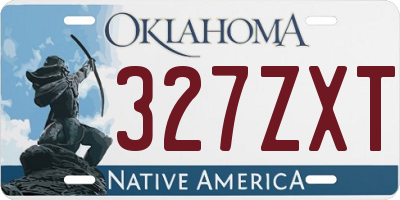 OK license plate 327ZXT