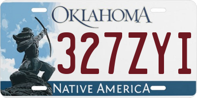OK license plate 327ZYI