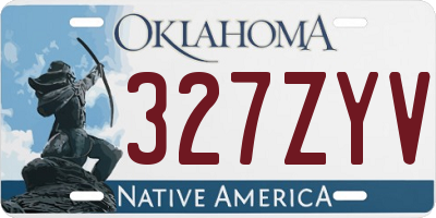 OK license plate 327ZYV