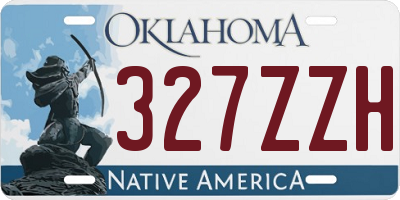 OK license plate 327ZZH