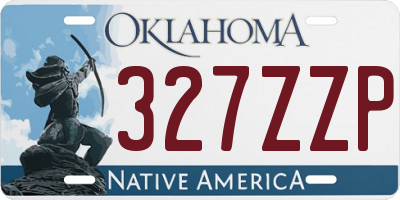 OK license plate 327ZZP