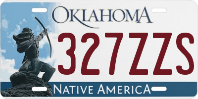 OK license plate 327ZZS