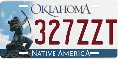 OK license plate 327ZZT