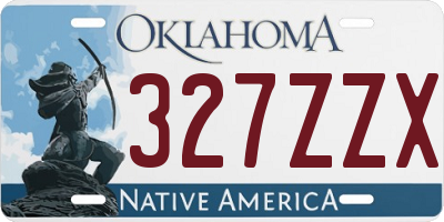 OK license plate 327ZZX