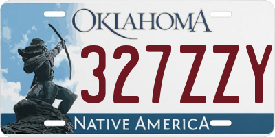 OK license plate 327ZZY