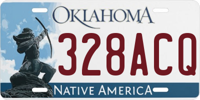 OK license plate 328ACQ