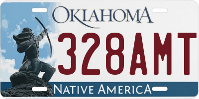 OK license plate 328AMT