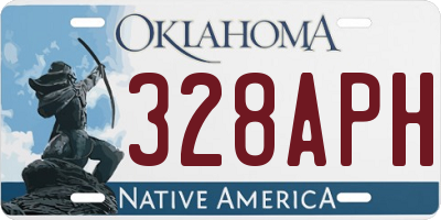 OK license plate 328APH