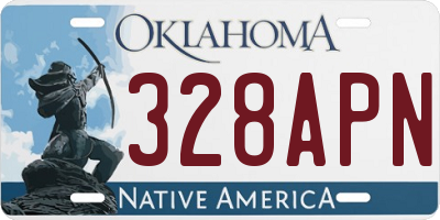 OK license plate 328APN