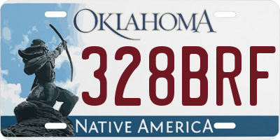 OK license plate 328BRF