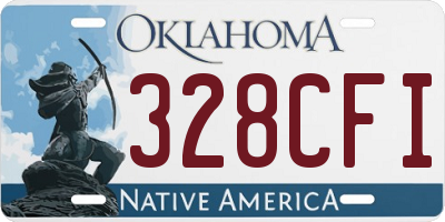 OK license plate 328CFI