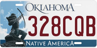 OK license plate 328CQB
