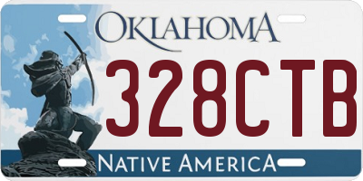 OK license plate 328CTB