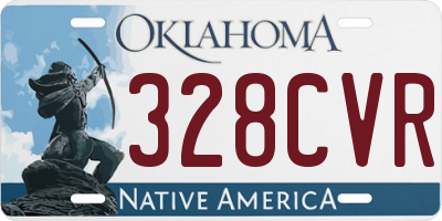 OK license plate 328CVR