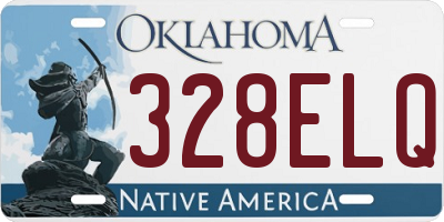 OK license plate 328ELQ