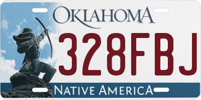 OK license plate 328FBJ