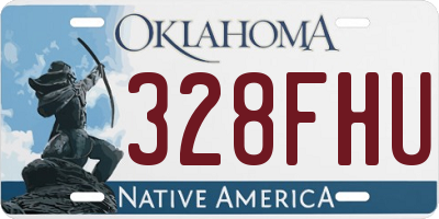 OK license plate 328FHU