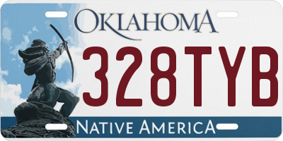 OK license plate 328TYB