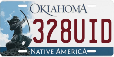 OK license plate 328UID