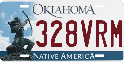 OK license plate 328VRM