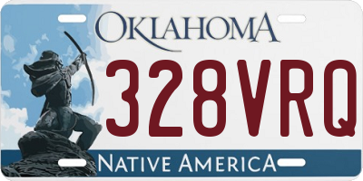 OK license plate 328VRQ