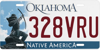 OK license plate 328VRU