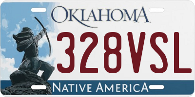 OK license plate 328VSL