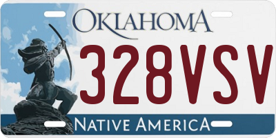 OK license plate 328VSV