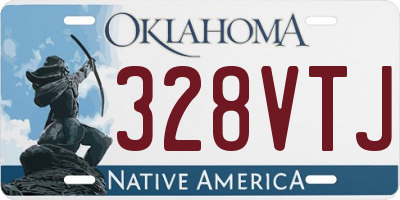 OK license plate 328VTJ