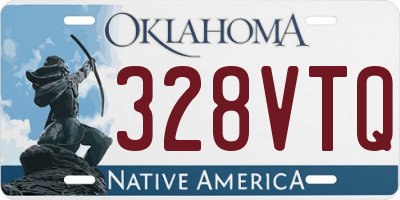 OK license plate 328VTQ